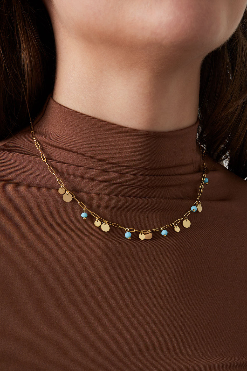 collana mix di Colore Oro e rosso