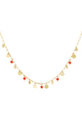 collana mix di Colore Oro e rosso