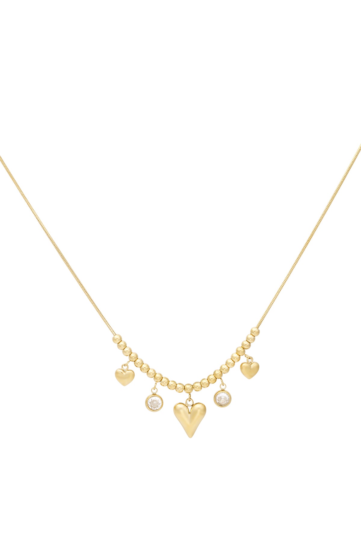 collana cuore scintillante