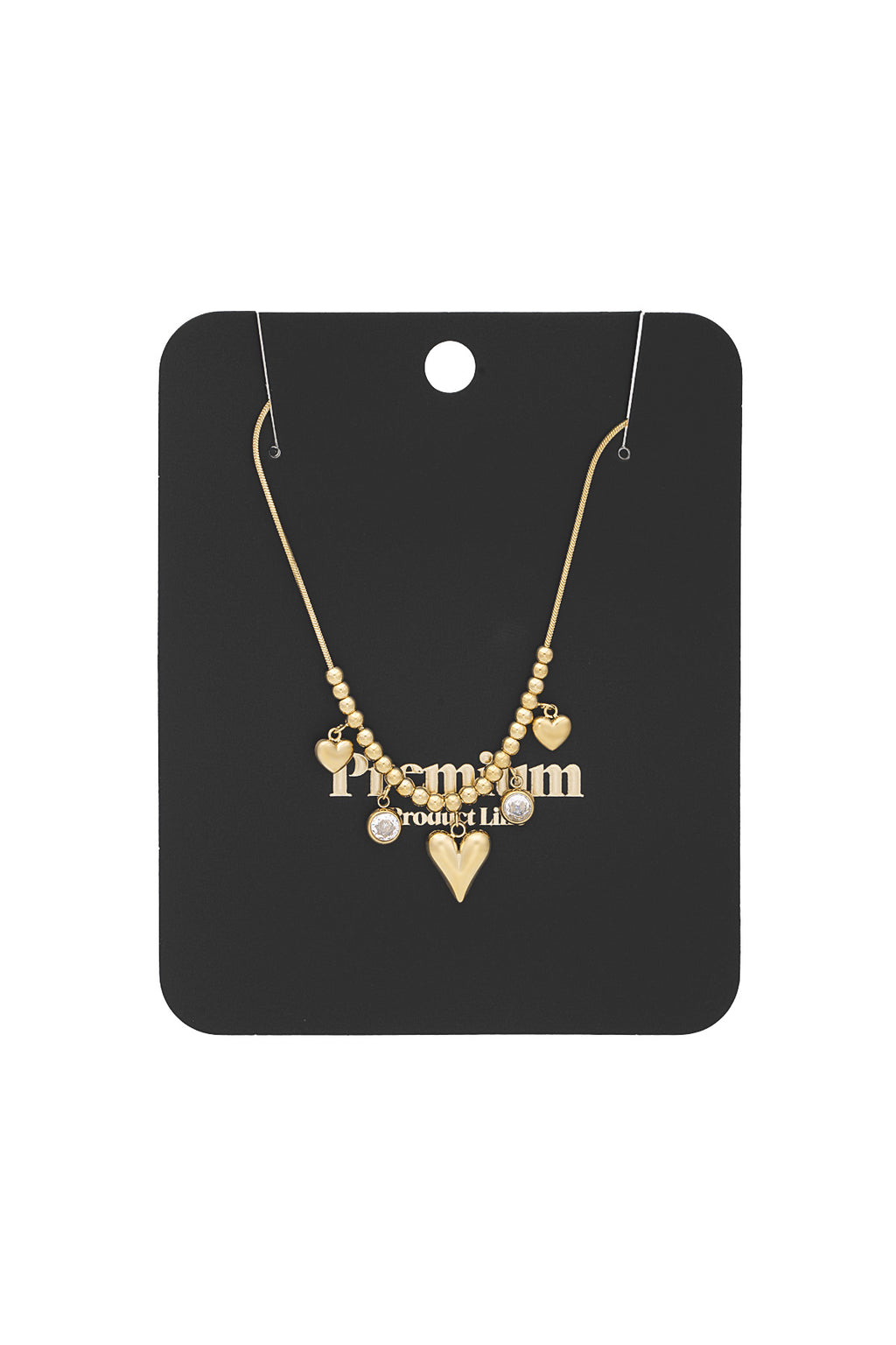 collana cuore scintillante