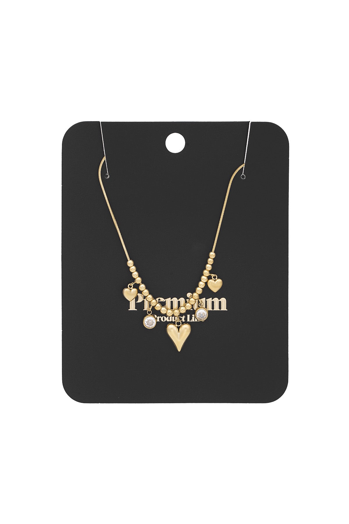 collana cuore scintillante