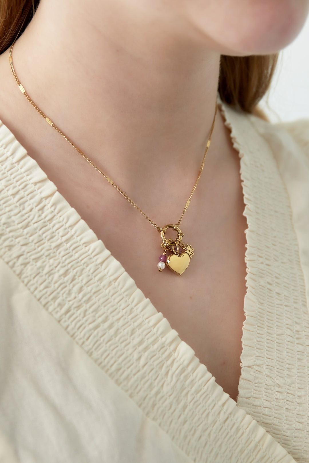 Collana fai da te con mini cuore